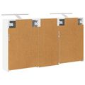 vidaXL Set kabinetov do kúpeľne 3 ks 116 x 16 x 62,5 cm