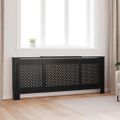 vidaXL Kryt na radiátor čierny 205 cm MDF