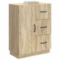 vidaXL Servírovacia skriňa so zásuvkou Dub sonoma 66 x 34,5 x 87 cm