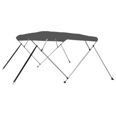 vidaXL Strieška Bimini so 4 oblúkmi, antracitová 243x196x137 cm
