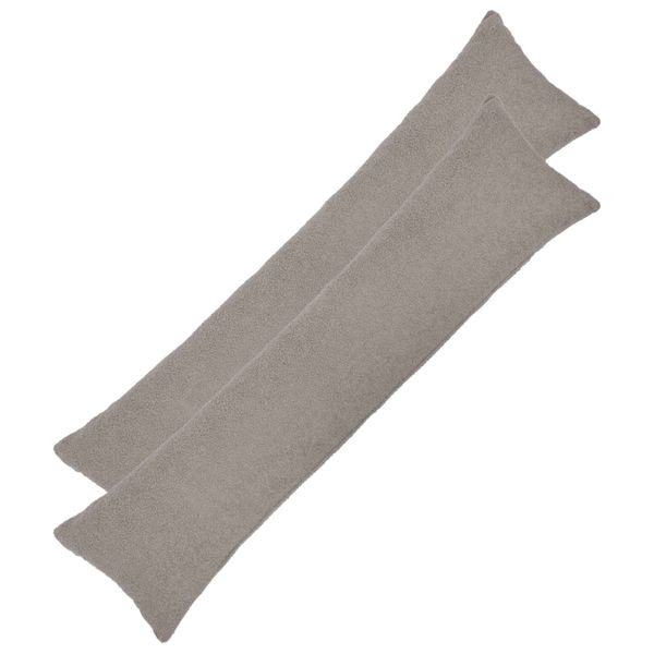 vidaXL Poťah na podložku 2 pcs HEERLEN Svetlosivá 40 x 145 cm Bouclé