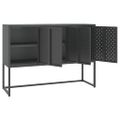 vidaXL Komoda antracitová 105x35x75 cm oceľ