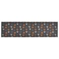 vidaXL Kuchynský koberec umývateľný Paws 45x150 cm zamat