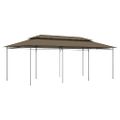 vidaXL Altánok 600x298x270 cm, sivohnedý 180 g/m²