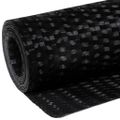 vidaXL Balkónová zástena čierna 300x80 cm polyratan