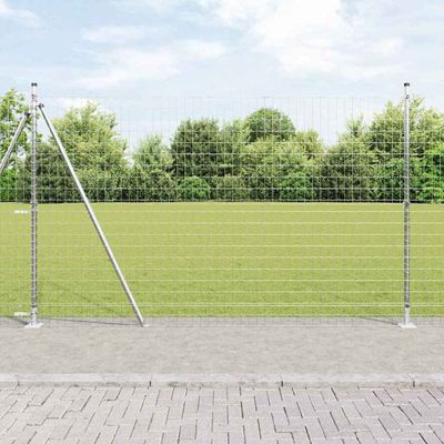 vidaXL Zvarené drôtené pletivo s betónovým základom 10 x 1,6 m (Š x V)