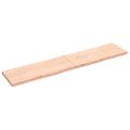 vidaXL Stolová doska 200x40x(2-4) cm neošetrený dubový masív