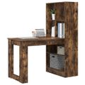 vidaXL Stôl Dymová dub Kompozitné drevo 122 x 67 x 145 cm