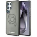 Puzdro Karl Lagerfeld HC IML Rhinestones K Head pre Samsung Galaxy S25 Ultra čierna