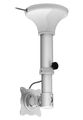 Neomounts  FPMA-C025SILVER / Flat Screen Ceiling Mount (Height: 37-47 cm) / Silver Držák, VESA, stropní, pro ploché monitory/TV, úhloprícka 10"–30", nastavení výšky 37–47cm, náklon 180°, nosnost 12kg, stríbrný