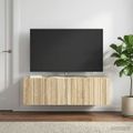 vidaXL Nástenná TV skrinka 98 x 41 x 30 cm Dub sonoma Kompozitné drevo