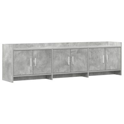 vidaXL TV skrinka 168 x 33 x 47 cm Betónovo sivá Kompozitné drevo
