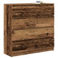 VidaXL Príborník Old Wood 100x35x99 cm Engineered Wood