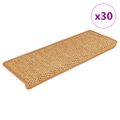 vidaXL Nášľapy na schody vzhľad sisalu 30 ks 65x21x4 cm sisal