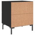 vidaXL Nočné stolíky 2 ks čierne 40x35x47,5 cm kompozitné drevo