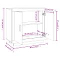 vidaXL Komoda čierna 80x40x75 cm spracované drevo