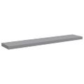 vidaXL Plávajúce nástenné police 2 ks, sivé 120x23,5x3,8 cm, MDF