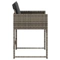 vidaXL Záhradné stoličky s vankúšmi 4 ks sivé polyratanové