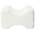 vidaXL Knee Pillow Biely Pamäťová pena a polyester 26 x 21,5 x 15 cm