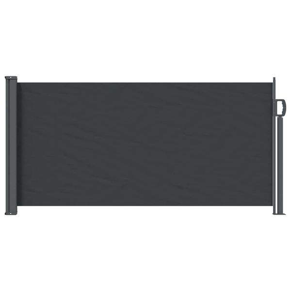 vidaXL Retračná bočná markíza Čierna 300 x 100 cm Polyester