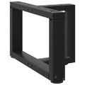 vidaXL Nohy konferenčného stolíka v tvare T, 2 ks, čierne, 40x25x(30-31) cm, oceľové