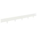 vidaXL Obrubník trávnika 20 ks 100 x 12 cm Oceľ Biela