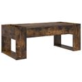 vidaXL Konferenčný stolík Dymová dub 110 x 50 x 41 cm Kompozitné drevo