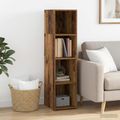 vidaXL Highboard Staré drevo 30 x 41 x 124 cm Kompozitné drevo