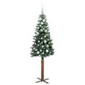vidaXL Úzky vianočný stromček Zelená 150 cm