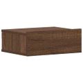 vidaXL Nástenný nočný stolík hnedý dub 40x30x15 cm spracované drevo