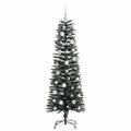 vidaXL Umelý vianočný stromček Zelená 120 cm PVC, plast a oceľ