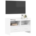 vidaXL TV skrinka 71,5 x 33 x 47 cm Biela Kompozitné drevo