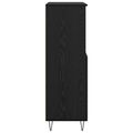 vidaXL Highboard Čierna 60 x 36 x 110 cm Kompozitné drevo