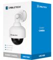 Atrapa otočnej kamery Cabletech URZ1008 DK-10PTZ, biela, LED dióda