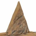 vidaXL Vianočná hviezda Hnedá 43,5 x 13,5 x 59 cm Husté teakové drevo