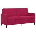 vidaXL Sofa s úložným priestorom Víno červené 172 x 78 x 87 cm