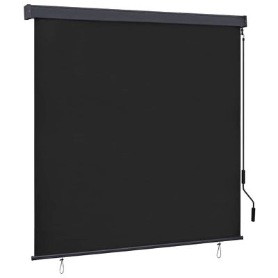 vidaXL Roleta Antracitová 180 x 250 cm Textil a hliník