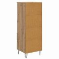 vidaXL Highboard Remeselný dub 40 x 36 x 110 cm Kompozitné drevo