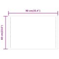 vidaXL LED kúpeľňové zrkadlo 60x90 cm