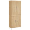 vidaXL Vysoká skrinka dub sonoma 69,5x34x180 cm spracované drevo