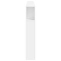 vidaXL Čelo s LED biele 220x18,5x103,5 cm kompozitné drevo