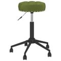 3085572 vidaXL Swivel Massage Stool Light Green Velvet (333050)
