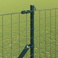 vidaXL Euro plotový základ 10 x 1,5 m PVC potiahnutá oceľ Zelená