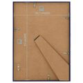 vidaXL Fotorámiky na stenu alebo stôl 5 ks modré 29,7x42 cm MDF