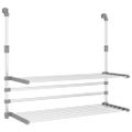 vidaXL Sušiaci stojan na balkón 89x25x(60-95) cm hliník