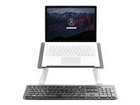 Heavy Duty Steel & Aluminum - 3 Height Settings - Tilted - Ergonomic Laptop Riser for Desk (LTSTND) - Stojan na notebook - desktop - 17" - čierna, strieborná