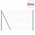 vidaXL Euro plot s betónovým podstavcom 25 x 1,2 m PVC potiahnutá oceľ