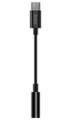 GENIUS ACC-C100 redukce z 3,5mm audio jack na USB-C, černá Redukce, USB-C zástrcka, 3,5mm jack zásuvka, 10cm, cerná
