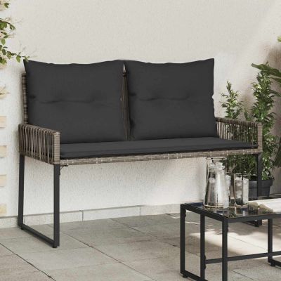 vidaXL Vonkajšia lavička 2 -Seater 4 ks 110 x 59 x 82 cm polyratan