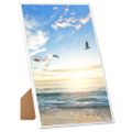 vidaXL Fotorámiky na stôl, koláž 5 ks, biele 18x24 cm, MDF